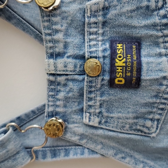 Vintage Oshkosh Bgosh Denim Overalls Size 3 Made in Canada - Picture 2 of 6